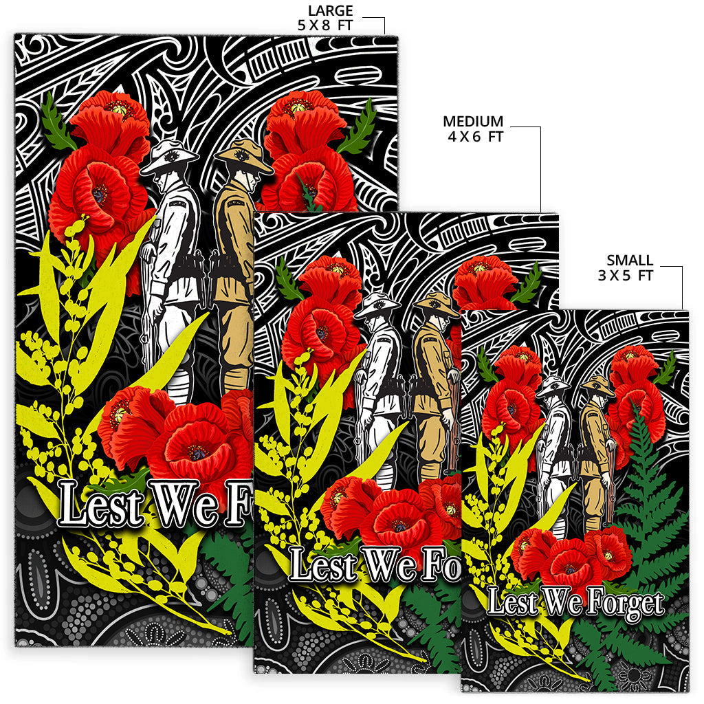 anzac-day-area-rug-maori-patterns-white-color