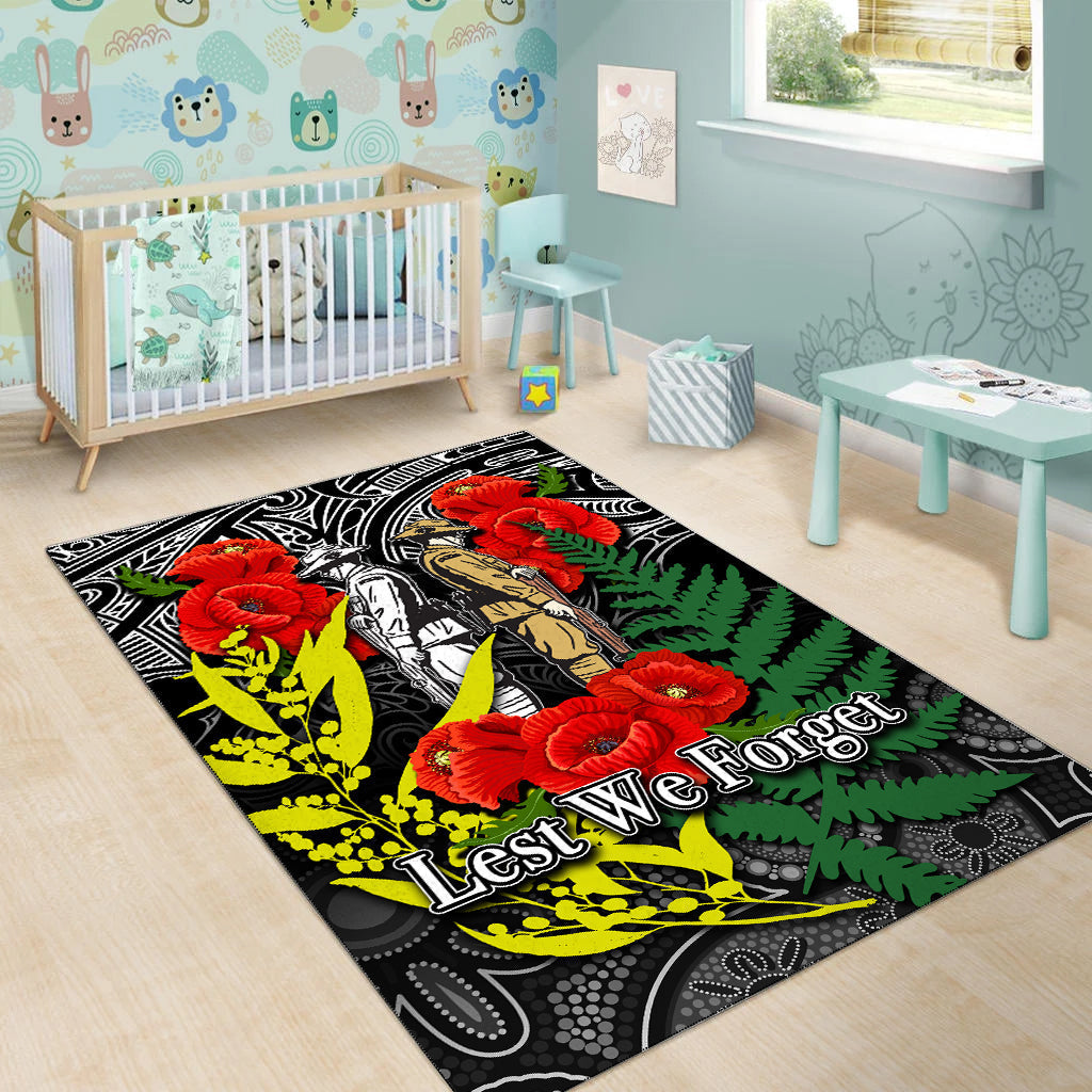 anzac-day-area-rug-maori-patterns-white-color