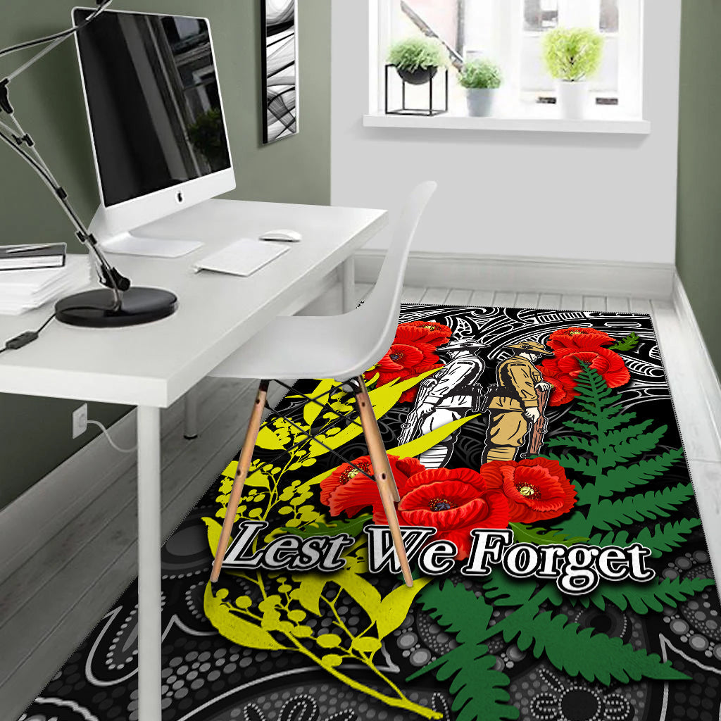 anzac-day-area-rug-maori-patterns-white-color