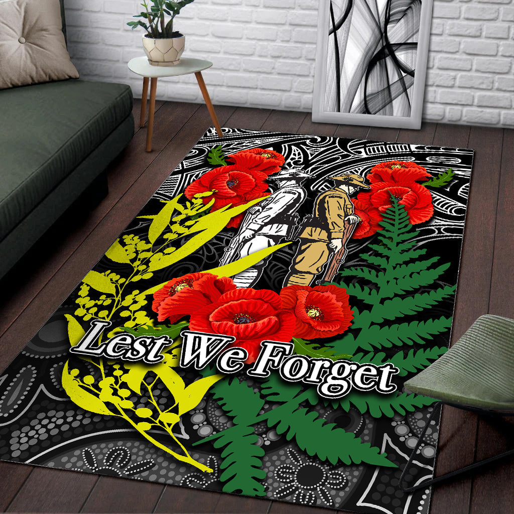 anzac-day-area-rug-maori-patterns-white-color
