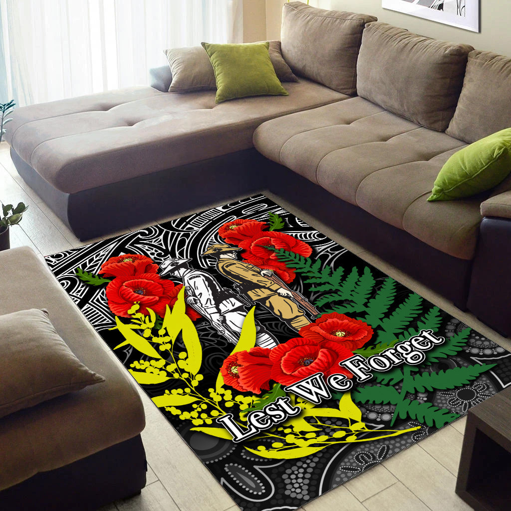 anzac-day-area-rug-maori-patterns-white-color