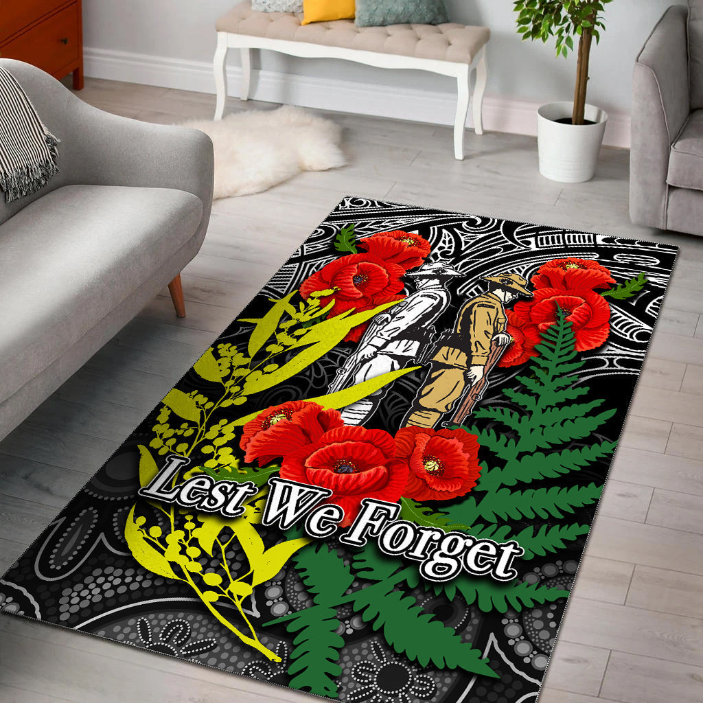 anzac-day-area-rug-maori-patterns-white-color