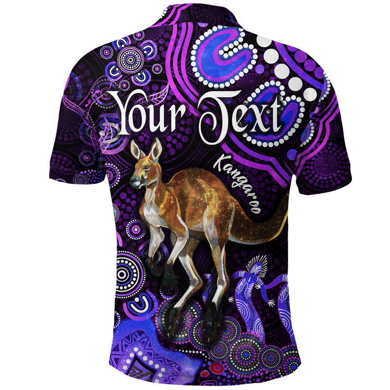 custom-personalised-australian-astrology-polo-shirt-aries-kangaroo-zodiac-aboriginal-vibes-purple