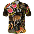 custom-personalised-australian-astrology-polo-shirt-aries-kangaroo-zodiac-aboriginal-vibes-gold
