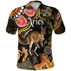 custom-personalised-australian-astrology-polo-shirt-aries-kangaroo-zodiac-aboriginal-vibes-gold