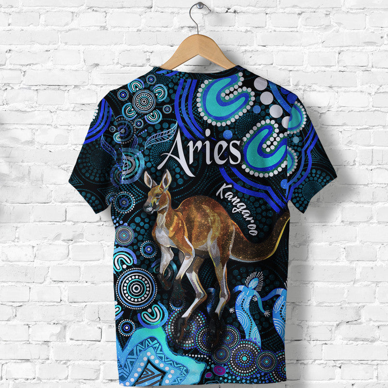 australian-astrology-t-shirt-aries-kangaroo-zodiac-aboriginal-vibes-blue