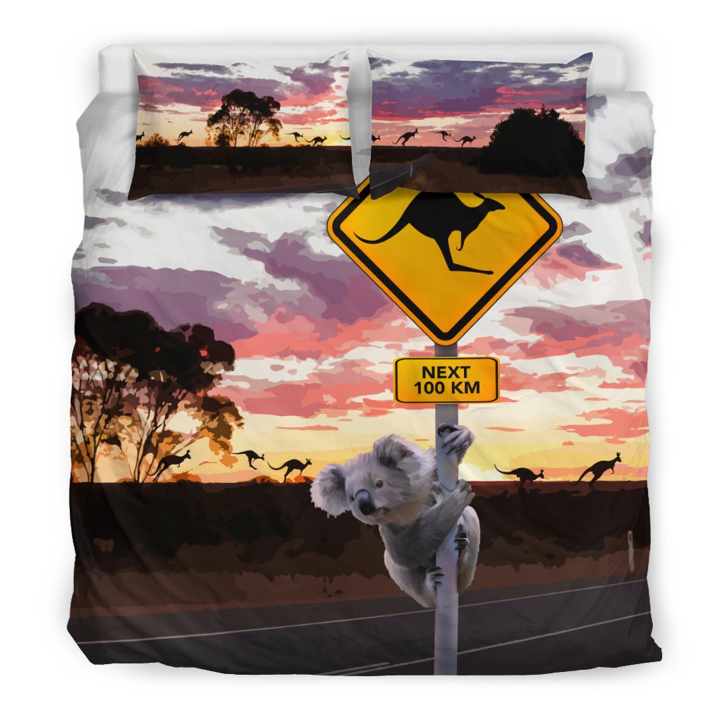 bedding-sets-koala-bed-kangaroo-sign-sunset-landscape-art-sets