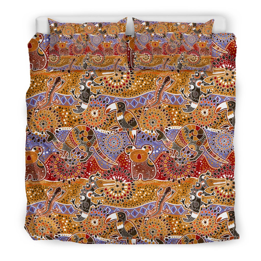 aboriginal-bedding-sets-kangaroo-kookaburra-koala-patterns-ver02