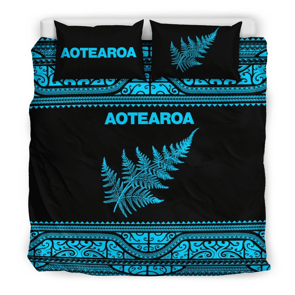 aotearoa-new-zealand-maori-bedding-set-silver-fern-blue