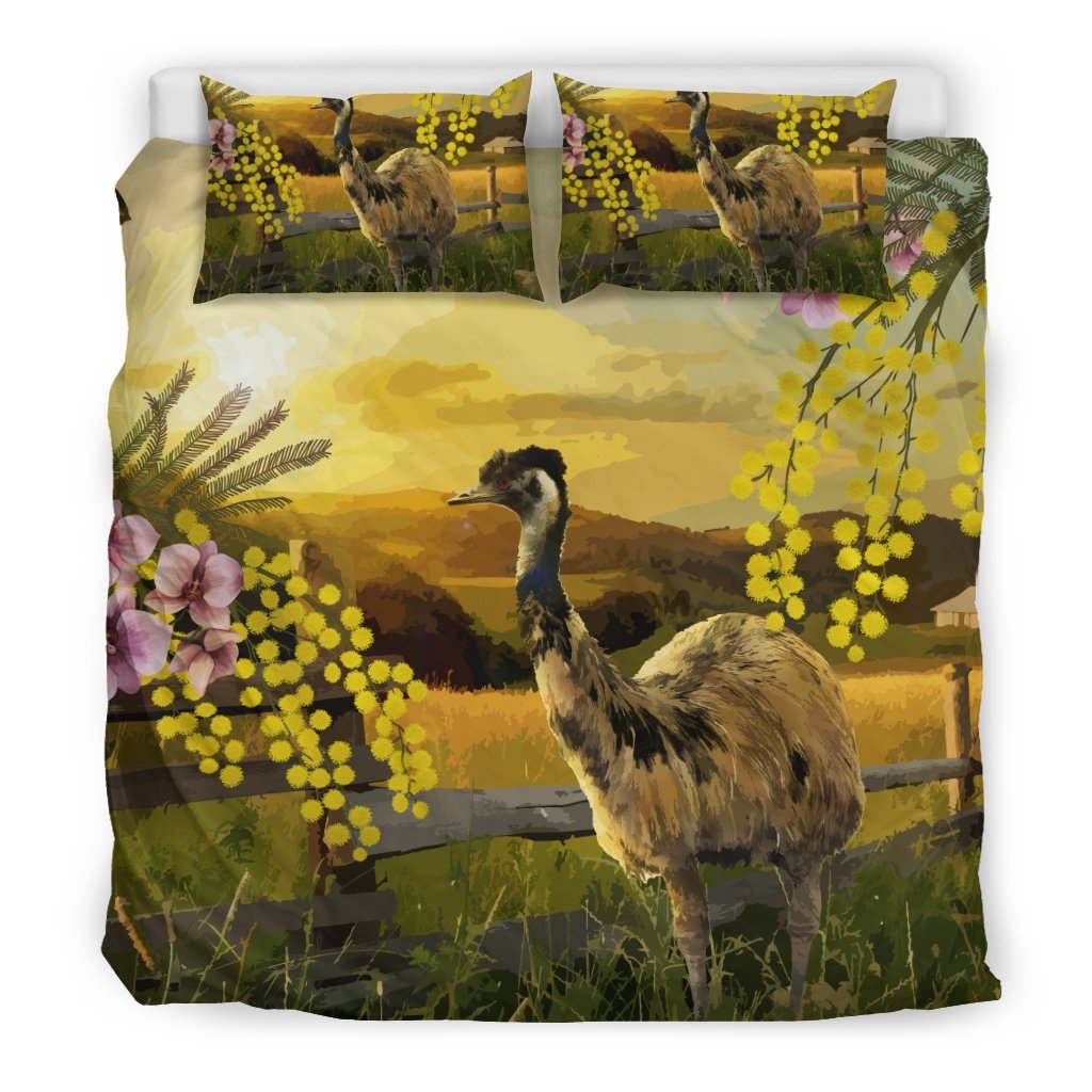 bedding-sets-emus-bed-golden-wattle-flower-landscape-art-sets-1