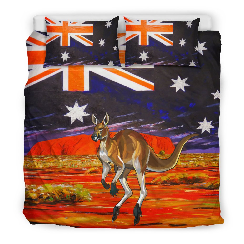 aboriginal-bedding-sets-kangaroo-aus-flag-uluru-landscape-art
