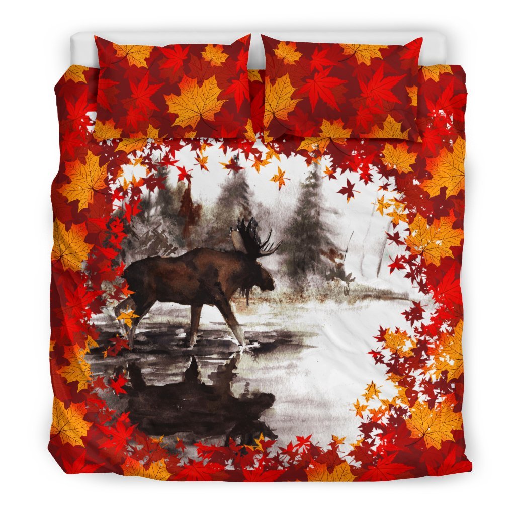 canada-moose-with-maple-leafs-bedding-set