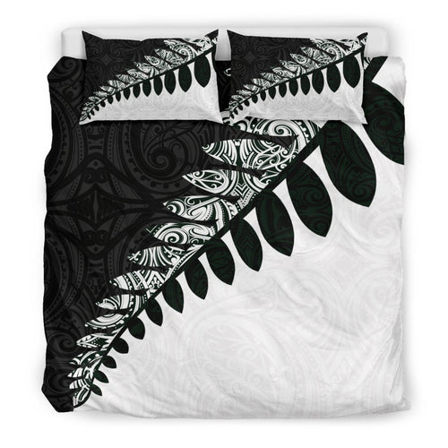 new-zealand-silver-fern-bedding-set-black-white