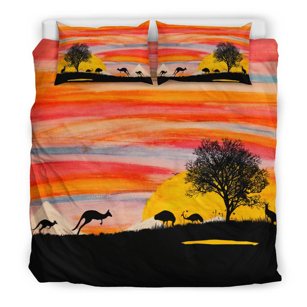 bedding-sets-kangaroo-bed-sunset-drawing-painting-sets