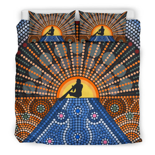 aboriginal-bedding-sets-didgeridoo-australia-sun-dot-painting