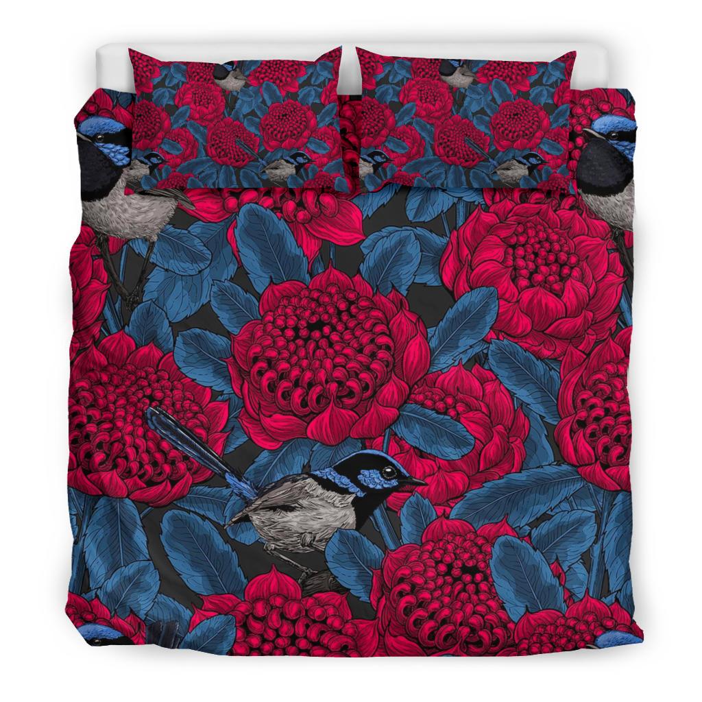 bedding-sets-kookaburra-bed-waratah-drawing-painting-sets