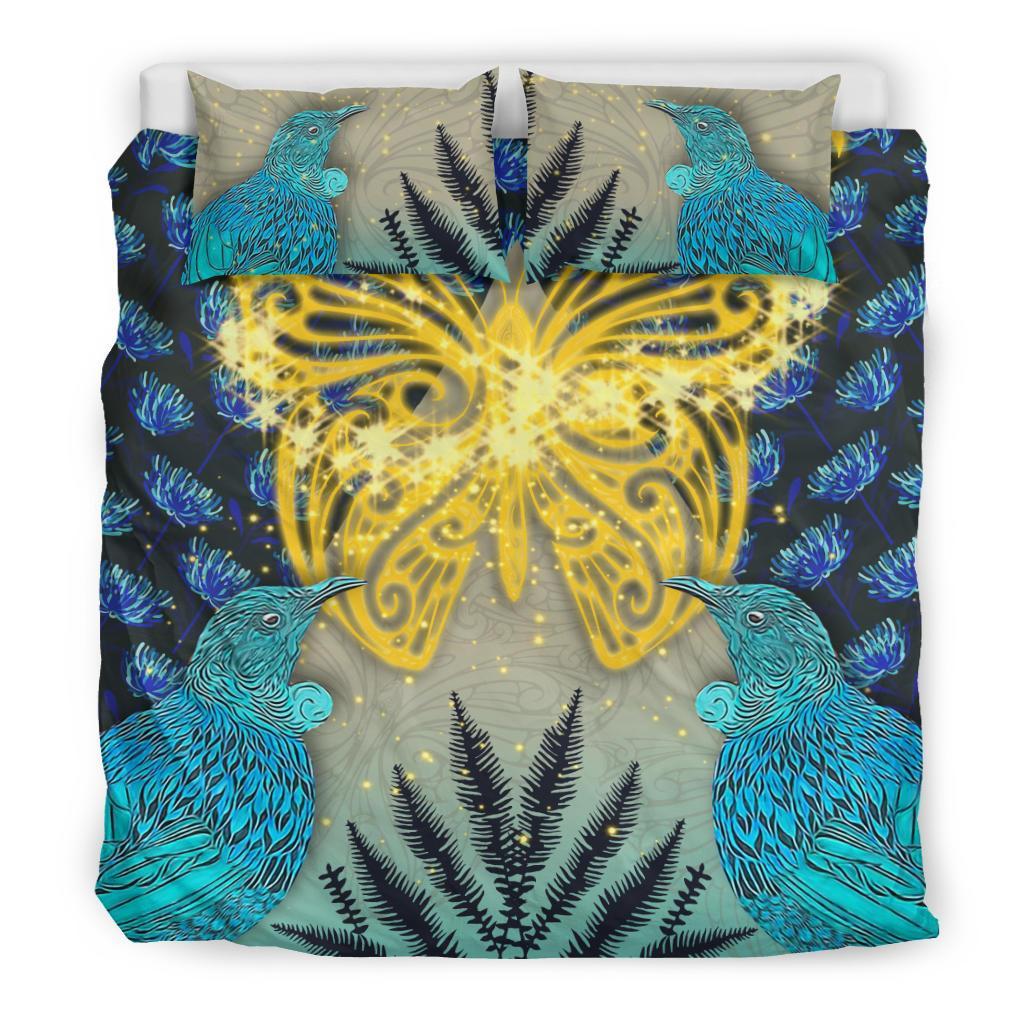 new-zealand-bedding-set-hineraukatauri-tui-bird-duvet-cover-and-pillow-case-1