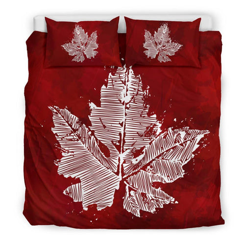 canada-bedding-set-grunge-maple-leaf-duvet-cover