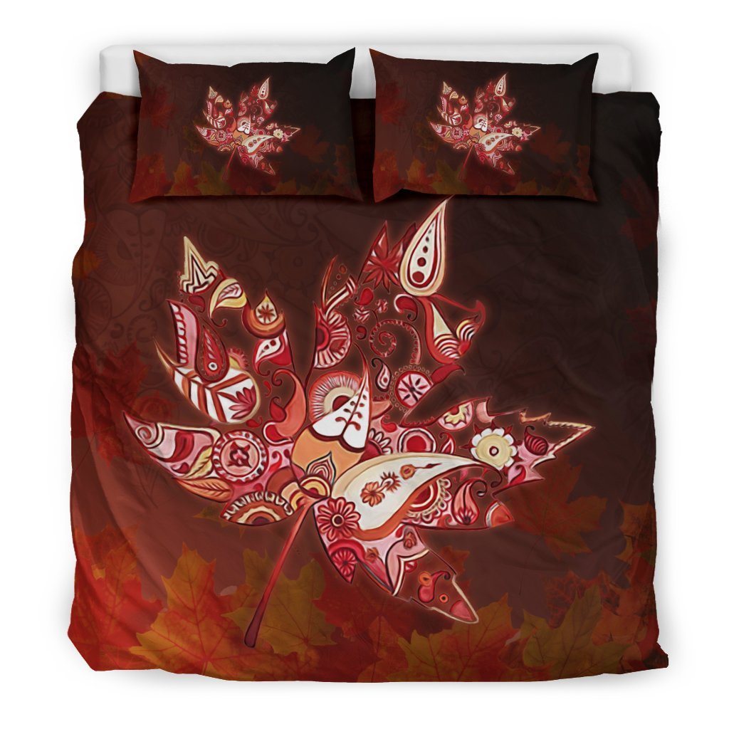 canada-maple-leaf-abstract-bedding-set