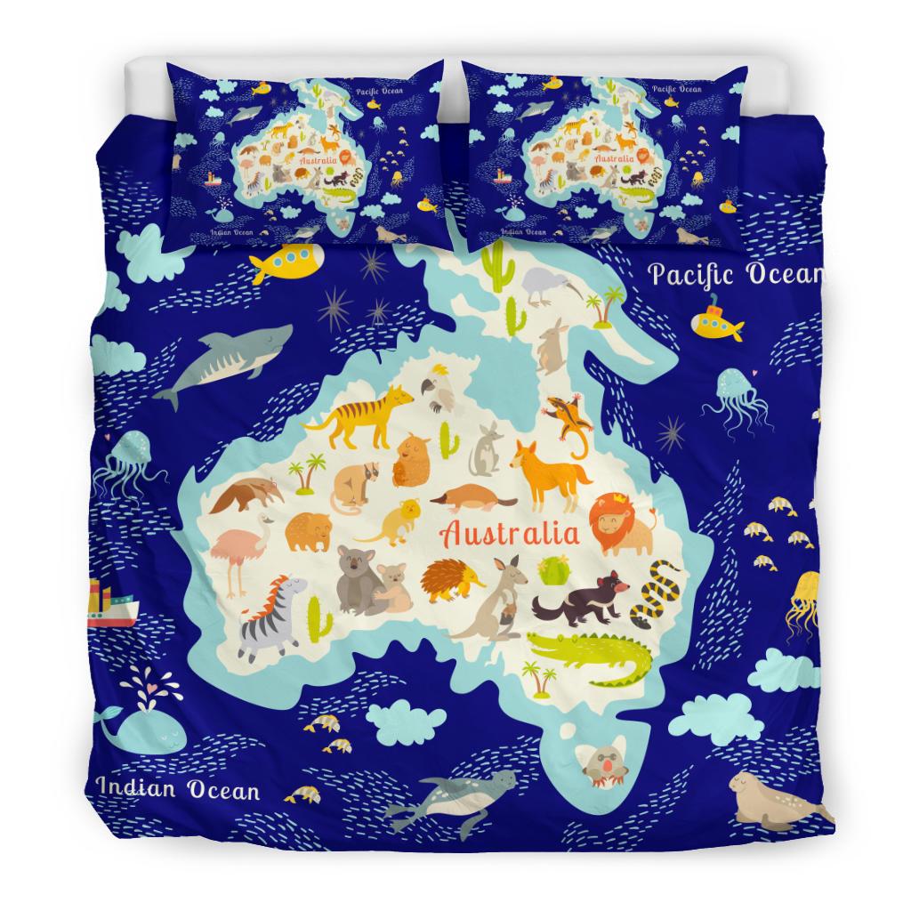 bedding-sets-australia-map-bed-animals-symbol-sets-ver01