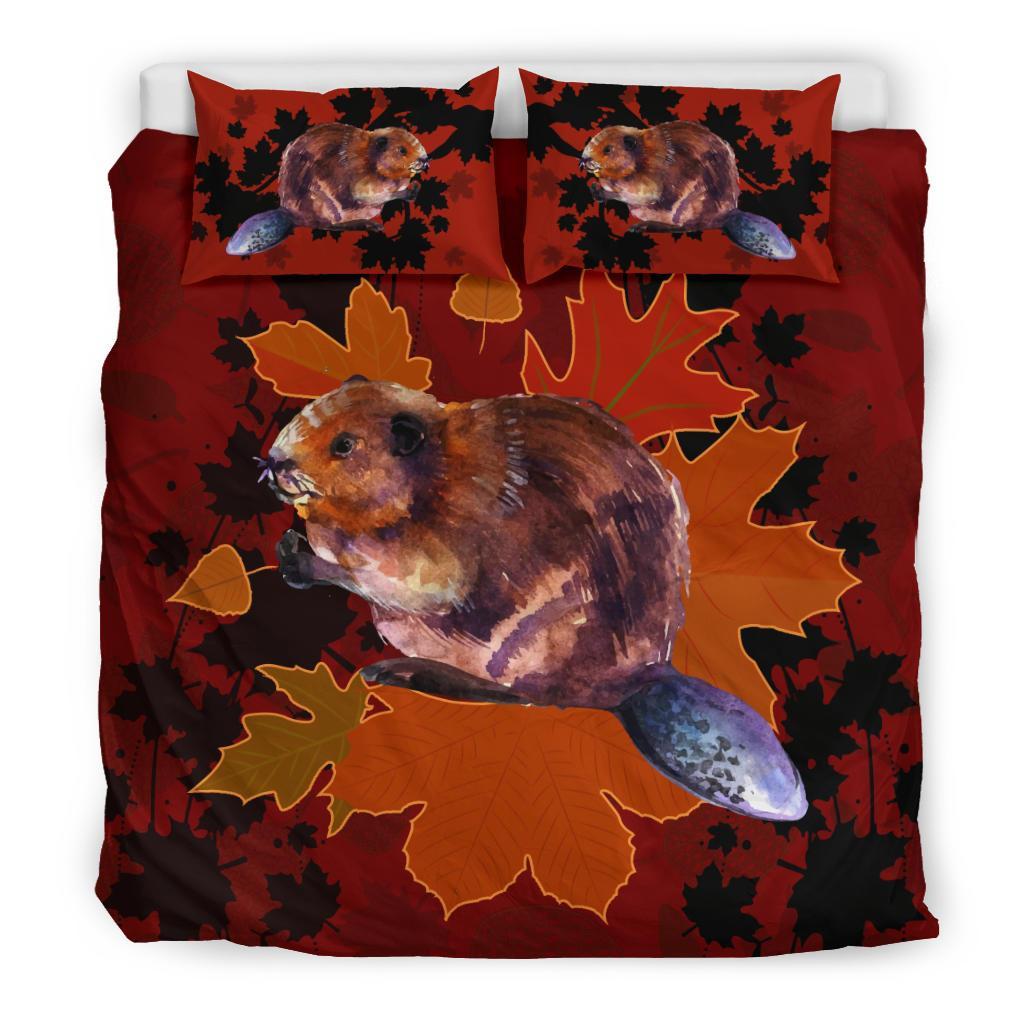 beaver-with-maple-canada-bedding-set