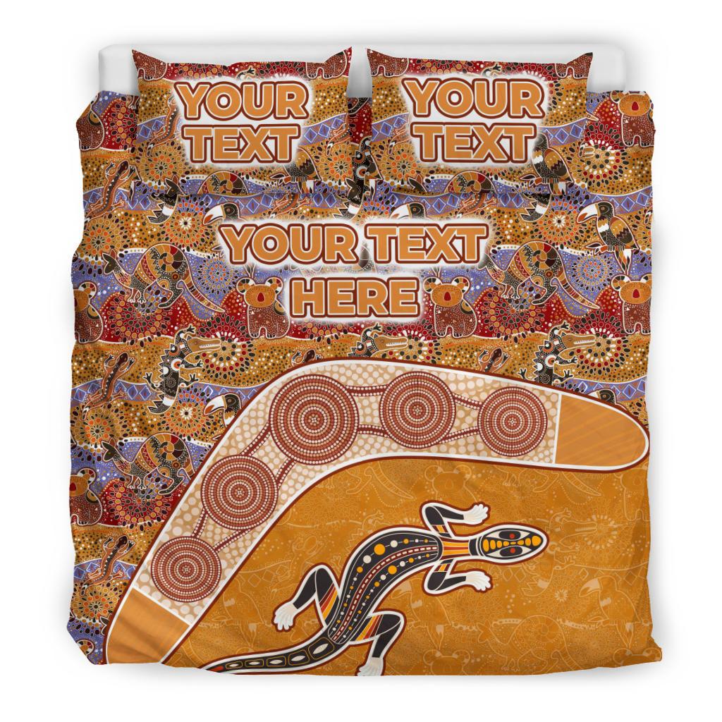 aboriginal-bedding-sets-lizard-patterns-boomerang-crocodile-kangaroo-custom