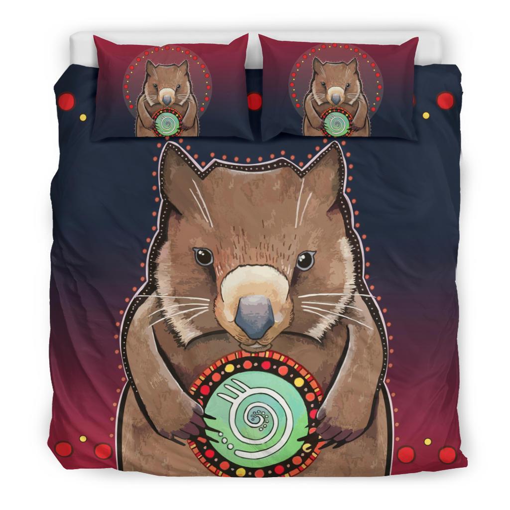 aboriginal-bedding-sets-wombat-circle-patterns-drawing-painting