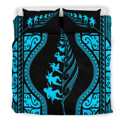 new-zealand-haka-fern-bedding-set-blue