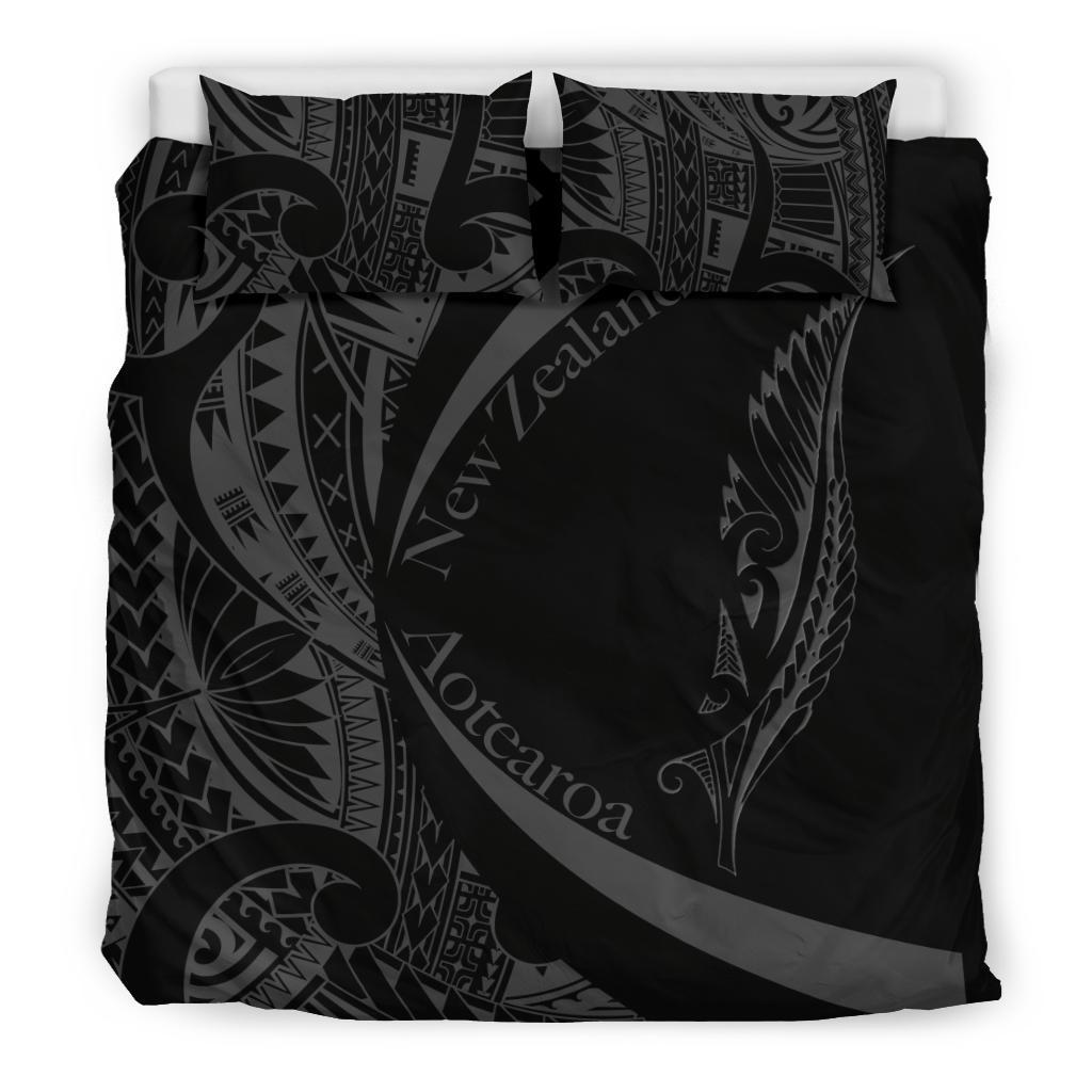 new-zealand-silver-fern-bedding-set-maori-tattoo-circle-style