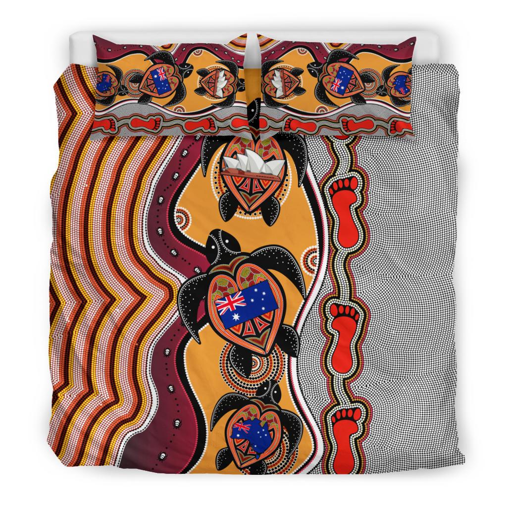 aboriginal-bedding-set-turtle-australia-flag-footprint-sydney-opera