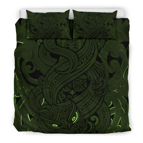 new-zealand-bedding-set-maori-gods-tumatauenga-god-of-war-green