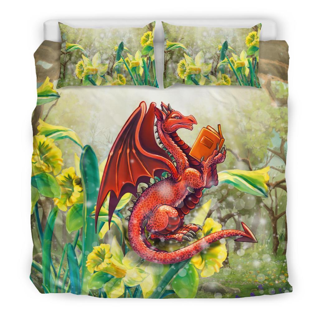 wales-bedding-set-dragon-with-flowers