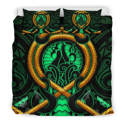 maori-new-zealand-bedding-set-manaia-green-duvet-cover-and-pillow-case