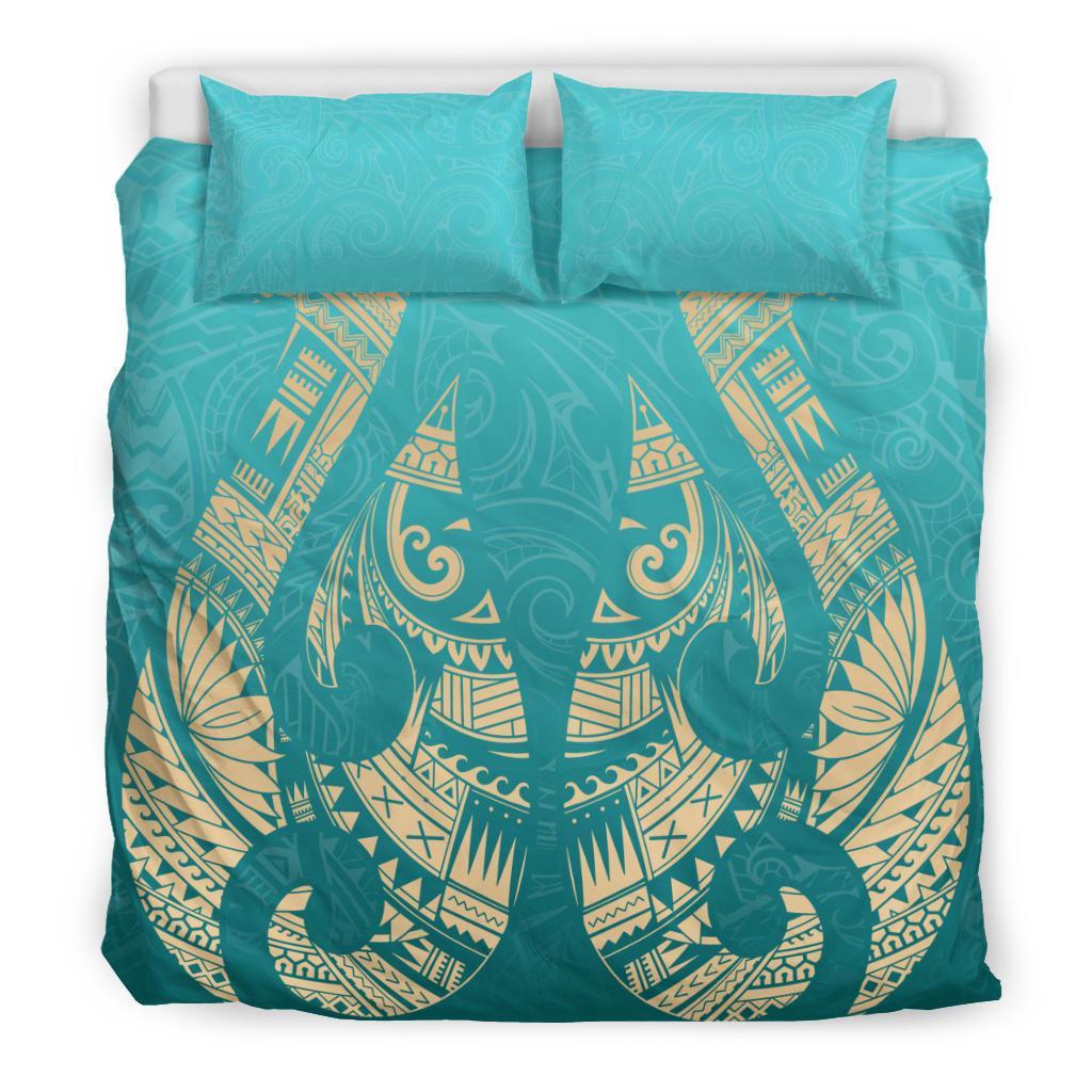 new-zealand-maori-hei-matau-tattoo-bedding-set