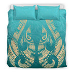 new-zealand-maori-hei-matau-tattoo-bedding-set