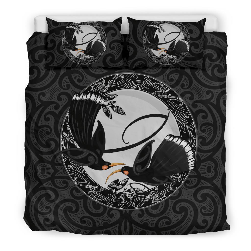 new-zealand-huia-bird-maori-bedding-set