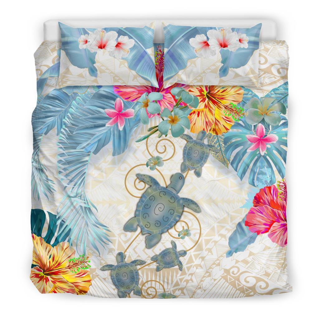 turtle-bedding-set-hibiscus-and-palm-leaf