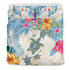 turtle-bedding-set-hibiscus-and-palm-leaf