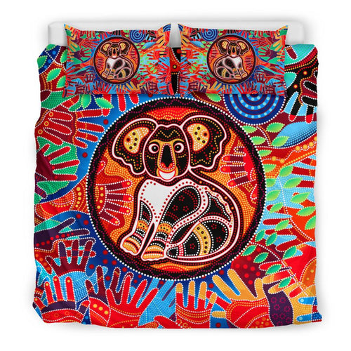 aboriginal-bedding-set-koala-and-hand-art-dot-painting-bedding-set