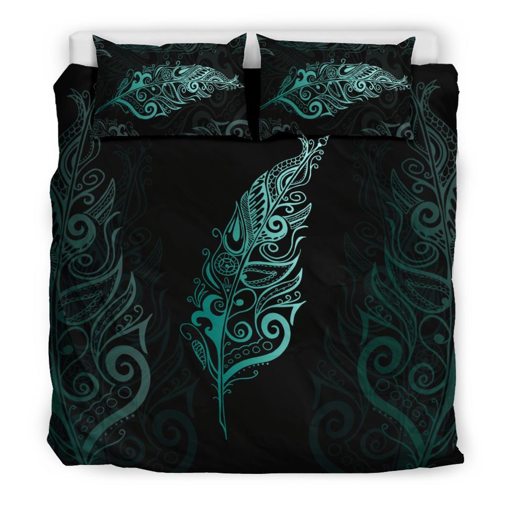 light-silver-fern-new-zealand-bedding-set-turquoise