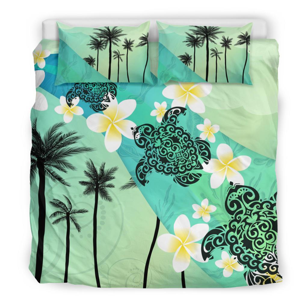turtle-plumeria-bedding-set