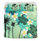 turtle-plumeria-bedding-set