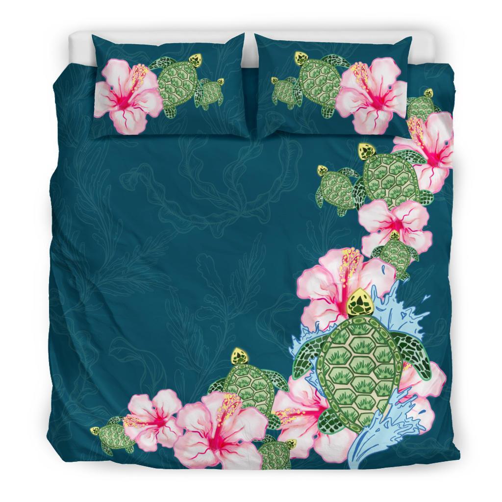 hibiscus-turtle-bedding-set
