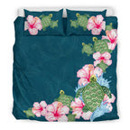 hibiscus-turtle-bedding-set