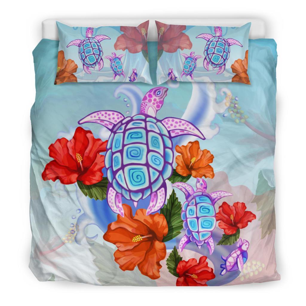 turtle-hibiscus-bedding-set