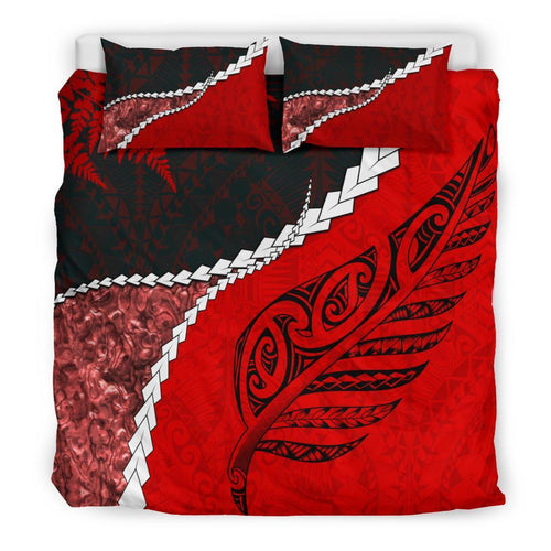 paua-shell-maori-silver-fern-bedding-set-red