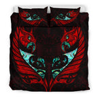 new-zealand-bedding-set-manaia-paua-fern-wing-red