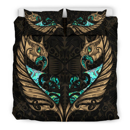 new-zealand-bedding-set-manaia-paua-fern-wing-gold