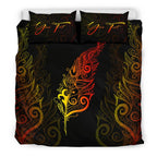 signature-custom-light-silver-fern-bedding-set-sunset-vibe