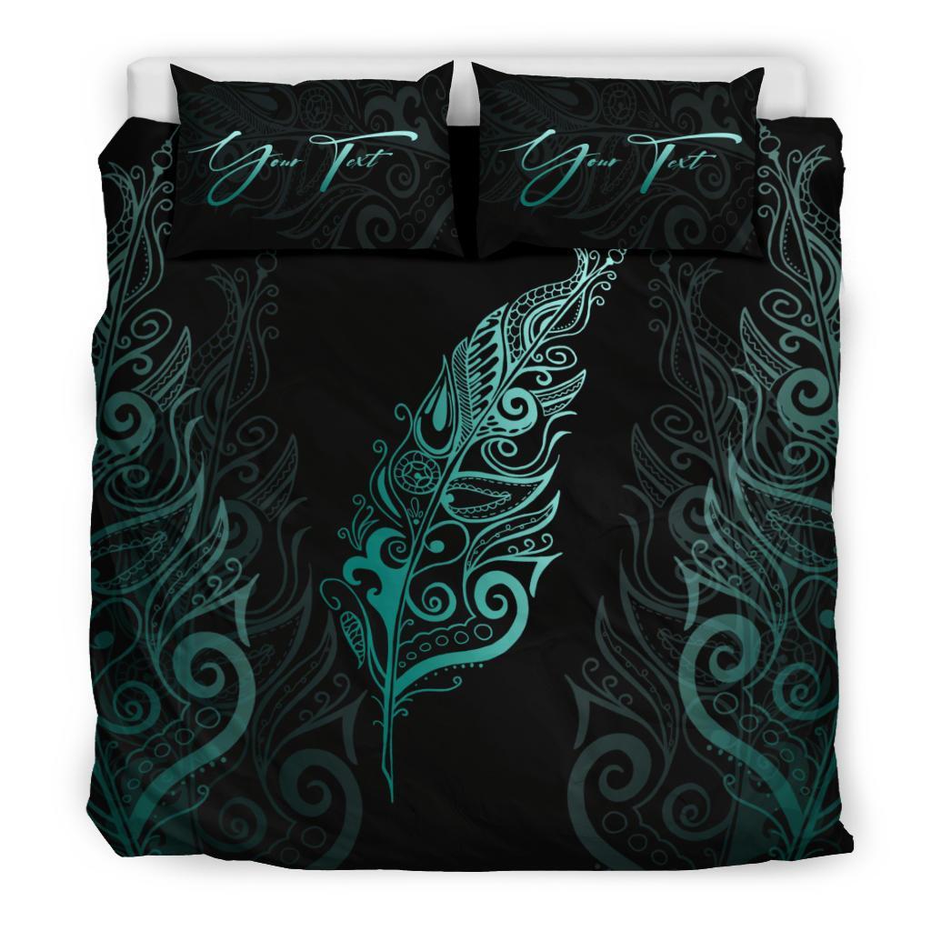 signature-custom-light-silver-fern-bedding-set-turquoise